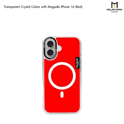 Molan Cano Tranparent Crystal Color Magsafe กันรอยขีดข่วน กันกระแทก เคสชาร์จได้ for iPhone 16/16+/16pro/16Pro max