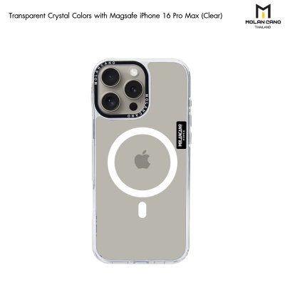 Molan Cano Tranparent Crystal Color Magsafe กันรอยขีดข่วน กันกระแทก เคสชาร์จได้ for iPhone 16/16+/16pro/16Pro max
