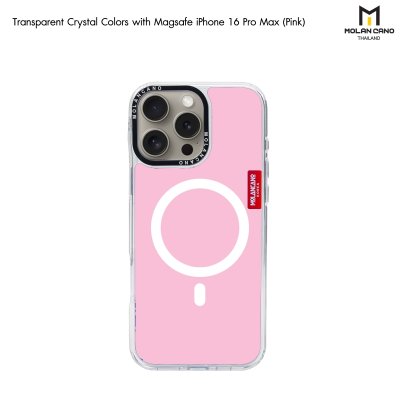 Molan Cano Tranparent Crystal Color Magsafe กันรอยขีดข่วน กันกระแทก เคสชาร์จได้ for iPhone 16/16+/16pro/16Pro max