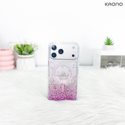 KAONO Twinkle Series Case with MagSafe iPhone 17/18 Series เคสใสกลิตเตอร์กากเพชร รองรับ MagSafe