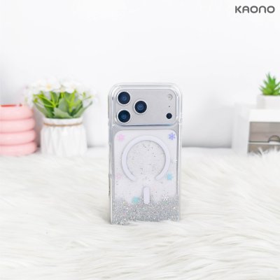 KAONO Twinkle Series Case with MagSafe iPhone 17/18 Series เคสใสกลิตเตอร์กากเพชร รองรับ MagSafe