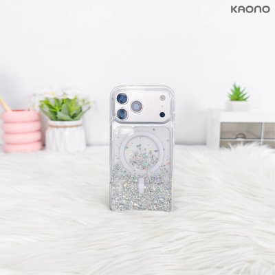 KAONO Twinkle Series Case with MagSafe iPhone 17/18 Series เคสใสกลิตเตอร์กากเพชร รองรับ MagSafe