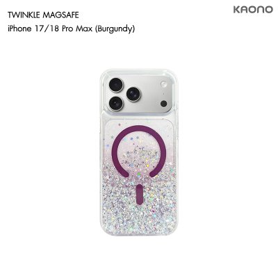KAONO Twinkle Series Case with MagSafe iPhone 17/18 Series เคสใสกลิตเตอร์กากเพชร รองรับ MagSafe