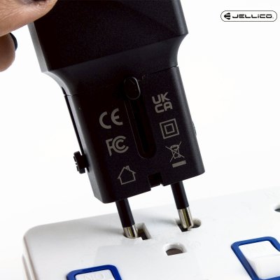 JELLICO หัวแปลงปลั๊กไฟ Universal Adapter Mini Pocket Charger 25W รุ่น S6
