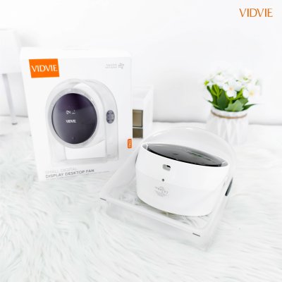 VIDVIE Small Digital Display Desktop Fan พัดลมตั้งโต๊ะดิจิทัล รุ่น FN03