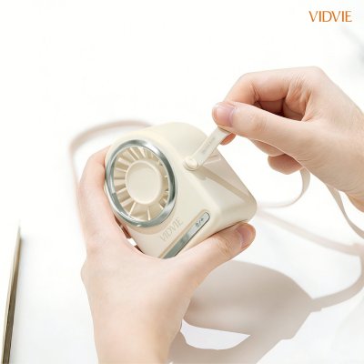 VIDVIE Mini Portable Neck Lanyard Fan พัดลมพกพาคล้องคอ รุ่น FN09