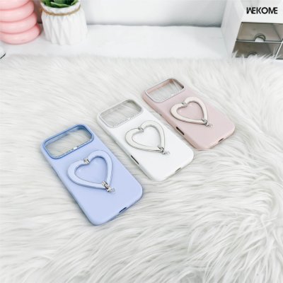 Wekome (WPC-058) iPhone 17/18 Series Heart Wing Foldable Stand Case เคสพร้อมขาตั้งหัวใจปีกขยาย รองรับ Magsafe