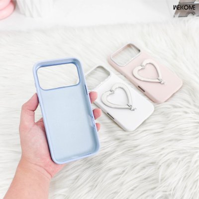 Wekome (WPC-058) iPhone 17/18 Series Heart Wing Foldable Stand Case เคสพร้อมขาตั้งหัวใจปีกขยาย รองรับ Magsafe