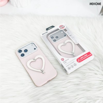 Wekome (WPC-058) iPhone 17/18 Series Heart Wing Foldable Stand Case เคสพร้อมขาตั้งหัวใจปีกขยาย รองรับ Magsafe