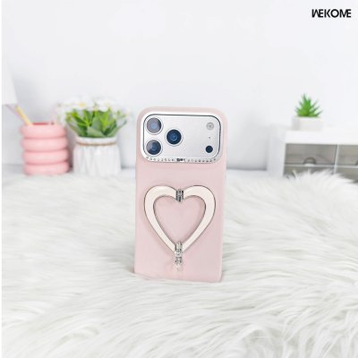 Wekome (WPC-058) iPhone 17/18 Series Heart Wing Foldable Stand Case เคสพร้อมขาตั้งหัวใจปีกขยาย รองรับ Magsafe