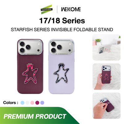 Wekome (WPC-056) Starfish series Stand Case iPhone 17/18 Series เคสพร้อมขาตั้งปลาดาวพับได้  รองรับ Magsafe