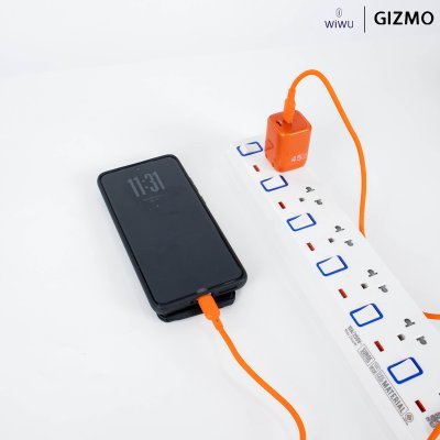 WiWU Cube 45W 2C PD Fast Charge อะแดปเตอร์ชาร์จพร้อมสาย Travel Adapter Combo