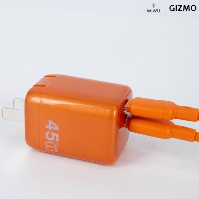 WiWU Cube 45W 2C PD Fast Charge อะแดปเตอร์ชาร์จพร้อมสาย Travel Adapter Combo