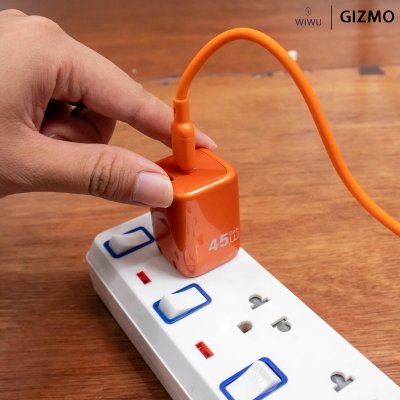 WiWU Cube 45W 2C PD Fast Charge อะแดปเตอร์ชาร์จพร้อมสาย Travel Adapter Combo