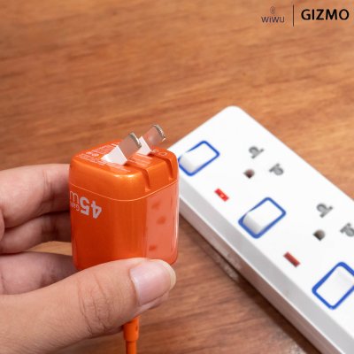 WiWU Cube 45W 2C PD Fast Charge อะแดปเตอร์ชาร์จพร้อมสาย Travel Adapter Combo