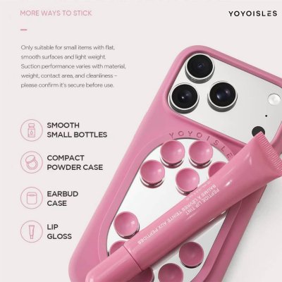 YOYOISLES Silicone Series Suction Mirror กระจกติดหลังโทรศัพท์พร้อมจุกดูดสุญญากาศ