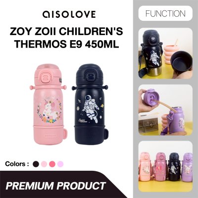 AISOLOVE ZOYZOII Children Thermos กระติกน้ำเก็บอุณหภูมิเด็ก รุ่น E9 ขนาด 450 Ml.