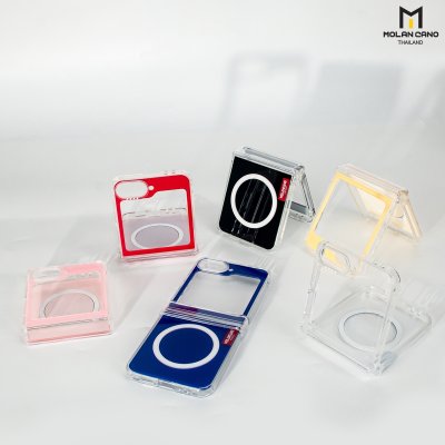 Molan Cano Rainbow เคส Flip 6 สีสวยสไตล์เกาหลี