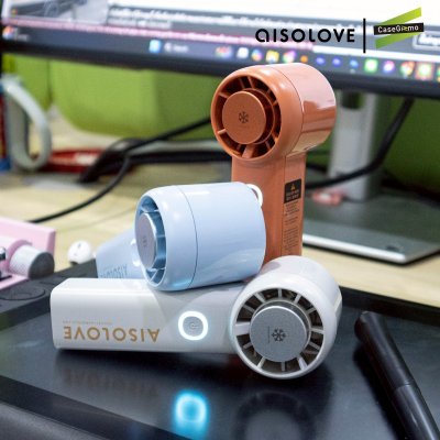 Aisolove handheld fan พัดลมพกพาพร้อมแผ่นทำความเย็น รุ่น F03