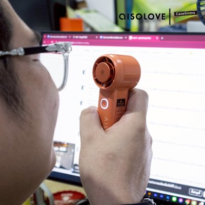 Aisolove handheld fan พัดลมพกพาพร้อมแผ่นทำความเย็น รุ่น F03