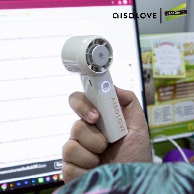 Aisolove handheld fan พัดลมพกพาพร้อมแผ่นทำความเย็น รุ่น F03