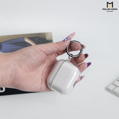 Separate Molan Cano Bumper Case เคส Airpod 2 / Airpod Pro2 / Pro 3สีใส แบบแยกสองชิ้น (แถม Ring ห้อย)