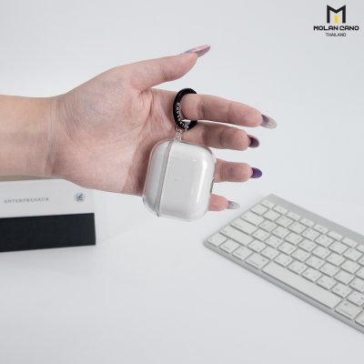 Separate Molan Cano Bumper Case เคส Airpod 2 / Airpod Pro2 / Pro 3สีใส แบบแยกสองชิ้น (แถม Ring ห้อย)