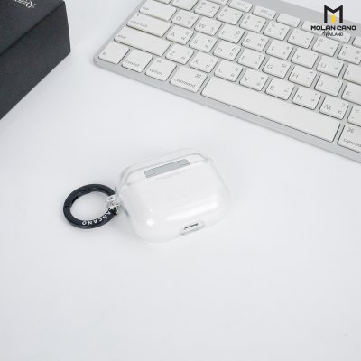 Separate Molan Cano Bumper Case เคส Airpod 2 / Airpod Pro2 / Pro 3สีใส แบบแยกสองชิ้น (แถม Ring ห้อย)