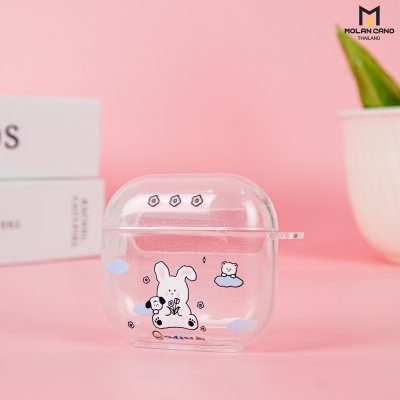 Molan cano Printing เคส AirPods 4 Bumper Case พร้อม Point Ring