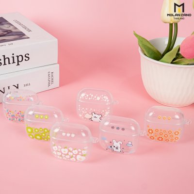 Molan cano Printing เคส AirPods 4 Bumper Case พร้อม Point Ring