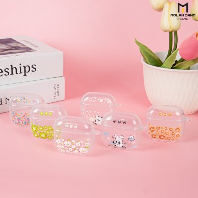 Molan cano Printing เคส AirPods 4 Bumper Case พร้อม Point Ring