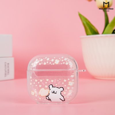 Molan cano Printing เคส AirPods 4 Bumper Case พร้อม Point Ring