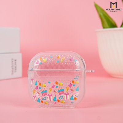 Molan cano Printing เคส AirPods 4 Bumper Case พร้อม Point Ring
