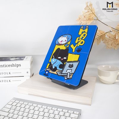 Molan Cano เคสไอแพด iPad Multi stand หลังใส ฝาพับ สกีนลาย มีช่องเก็บปากกา
