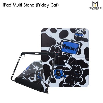 Molan Cano เคสไอแพด iPad Multi stand หลังใส ฝาพับ สกีนลาย มีช่องเก็บปากกา