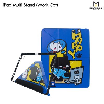 Molan Cano เคสไอแพด iPad Multi stand หลังใส ฝาพับ สกีนลาย มีช่องเก็บปากกา