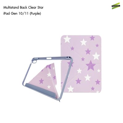 Gizmo เคส iPad Multistand Back Clear Star ฝาพับ Origami หลังใส ลายดวงดาว มีช่องเก็บปากกา iPad Air 4-8/Pro 11(2022)/Gen 10-11
