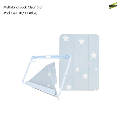 Gizmo เคส iPad Multistand Back Clear Star ฝาพับ Origami หลังใส ลายดวงดาว มีช่องเก็บปากกา iPad Air 4-8/Pro 11(2022)/Gen 10-11