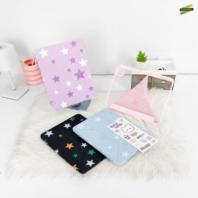 Gizmo เคส iPad Multistand Back Clear Star ฝาพับ Origami หลังใส ลายดวงดาว มีช่องเก็บปากกา iPad Air 4-8/Pro 11(2022)/Gen 10-11
