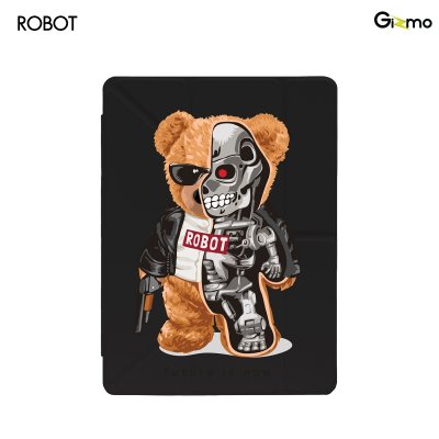 Gizmo case เคสไอแพคซิลิโคน-หลังใส สกรีนลาย รุ่น Multi stand รองรับ 10.2/10.5/10.9 (ทักแชทรุ่นและสี)