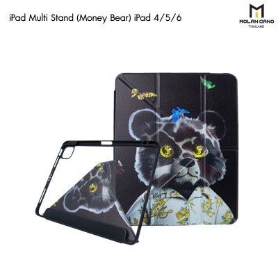 Molan Cano เคสไอแพด iPad Multi stand หลังใส ฝาพับ สกีนลาย มีช่องเก็บปากกา