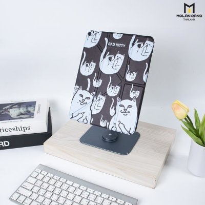 Molan Cano เคสไอแพด iPad Multi stand หลังใส ฝาพับ สกีนลาย มีช่องเก็บปากกา
