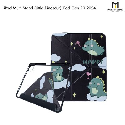 Molan Cano เคสไอแพด iPad Multi stand หลังใส ฝาพับ สกีนลาย มีช่องเก็บปากกา