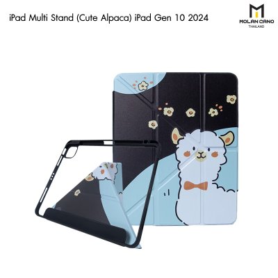 Molan Cano เคสไอแพด iPad Multi stand หลังใส ฝาพับ สกีนลาย มีช่องเก็บปากกา