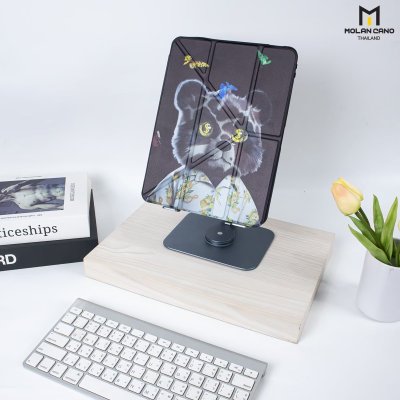 Molan Cano เคสไอแพด iPad Multi stand หลังใส ฝาพับ สกีนลาย มีช่องเก็บปากกา