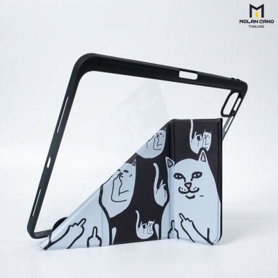 Molan Cano เคสไอแพด iPad Multi stand หลังใส ฝาพับ สกีนลาย มีช่องเก็บปากกา