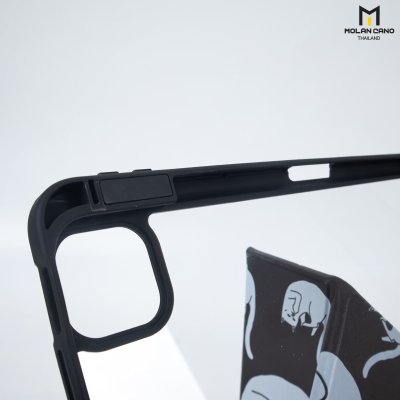 Molan Cano เคสไอแพด iPad Multi stand หลังใส ฝาพับ สกีนลาย มีช่องเก็บปากกา