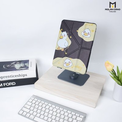 Molan Cano เคสไอแพด iPad Multi stand หลังใส ฝาพับ สกีนลาย มีช่องเก็บปากกา