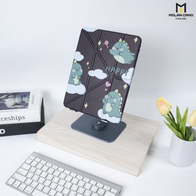 Molan Cano เคสไอแพด iPad Multi stand หลังใส ฝาพับ สกีนลาย มีช่องเก็บปากกา