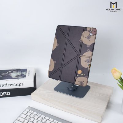 Molan Cano เคสไอแพด iPad Multi stand หลังใส ฝาพับ สกีนลาย มีช่องเก็บปากกา